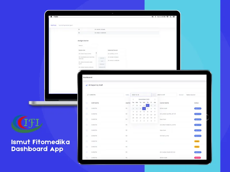 Ismut Fitomedika Dashboard